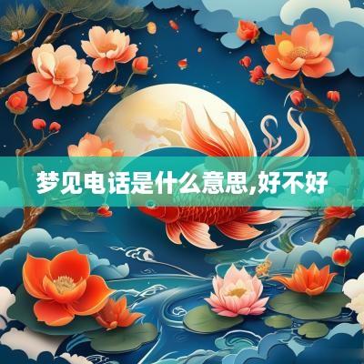 梦见电话是什么意思,好不好