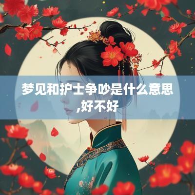 梦见和护士争吵是什么意思,好不好