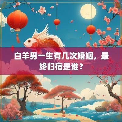 白羊男一生有几次婚姻，最终归宿是谁？