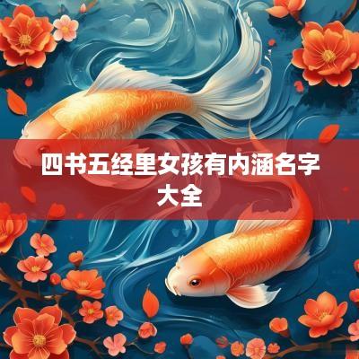 四书五经里女孩有内涵名字大全