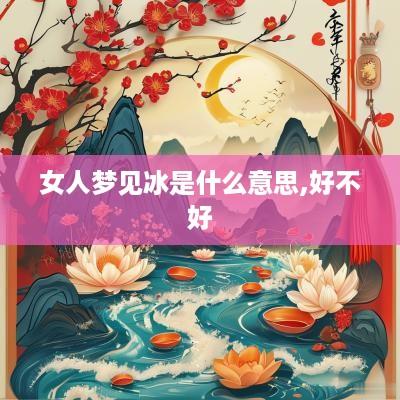 女人梦见冰是什么意思,好不好