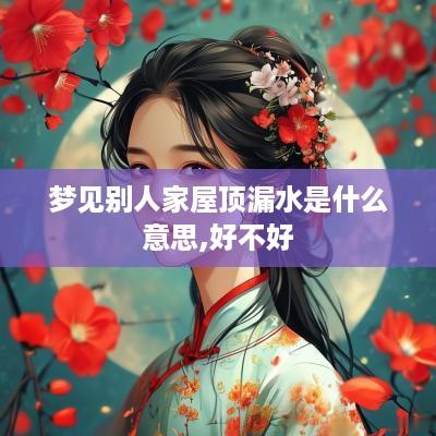 梦见别人家屋顶漏水是什么意思,好不好