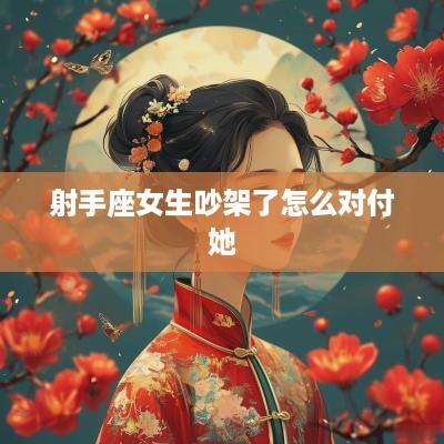 射手座女生吵架了怎么对付她
