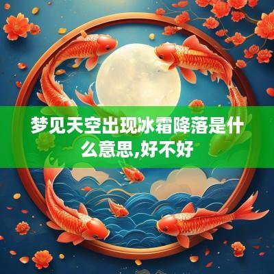 梦见天空出现冰霜降落是什么意思,好不好