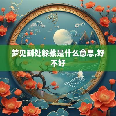 梦见到处躲藏是什么意思,好不好