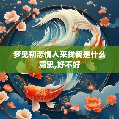 梦见初恋情人来找我是什么意思,好不好
