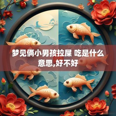 梦见俩小男孩拉屎 吃是什么意思,好不好