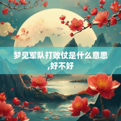 梦见军队打败仗是什么意思,好不好