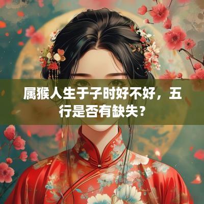 属猴人生于子时好不好，五行是否有缺失？