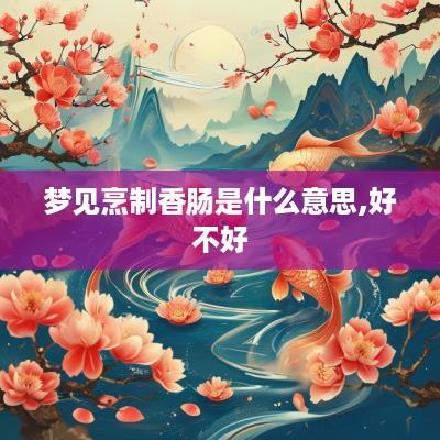梦见烹制香肠是什么意思,好不好
