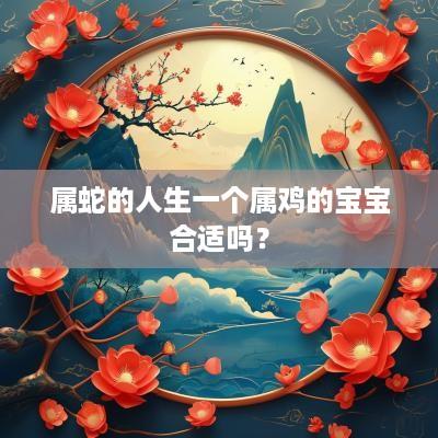 属蛇的人生一个属鸡的宝宝合适吗？