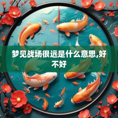 梦见战场很远是什么意思,好不好