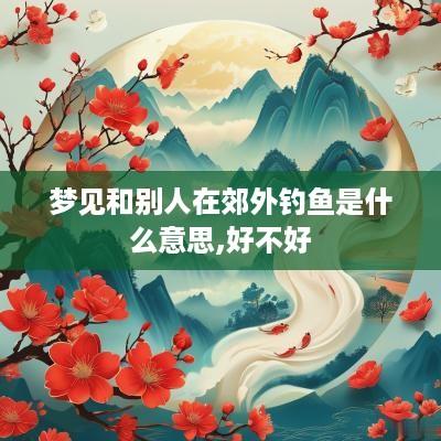 梦见和别人在郊外钓鱼是什么意思,好不好