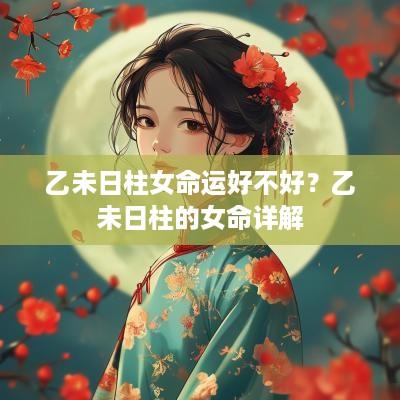乙未日柱女命运好不好？乙未日柱的女命详解