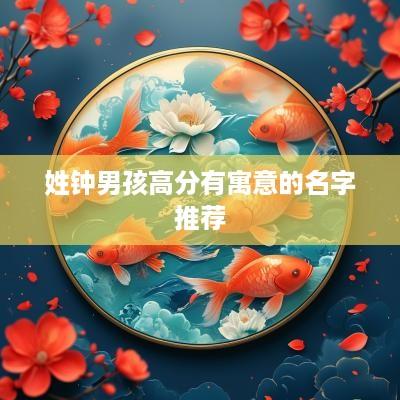 姓钟男孩高分有寓意的名字推荐