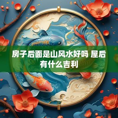 房子后面是山风水好吗 屋后有什么吉利