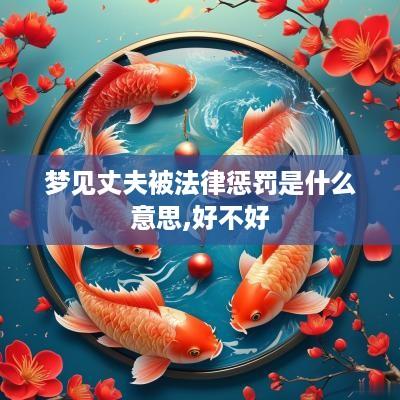 梦见丈夫被法律惩罚是什么意思,好不好