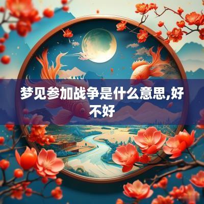 梦见参加战争是什么意思,好不好