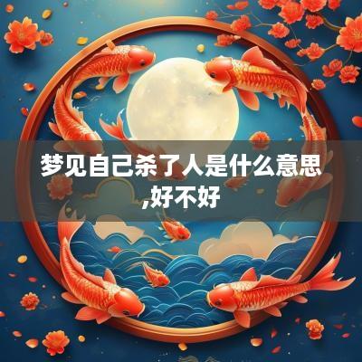 梦见自己杀了人是什么意思,好不好