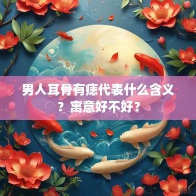 男人耳骨有痣代表什么含义？寓意好不好？