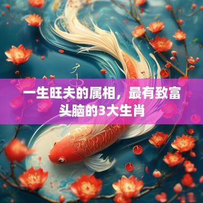 一生旺夫的属相，最有致富头脑的3大生肖