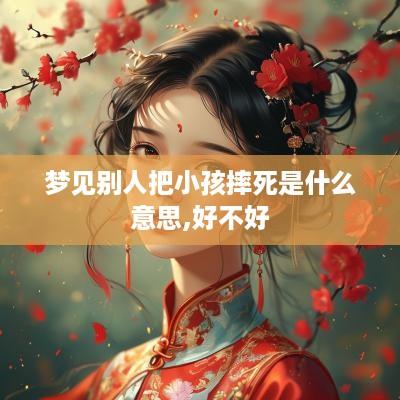 梦见别人把小孩摔死是什么意思,好不好