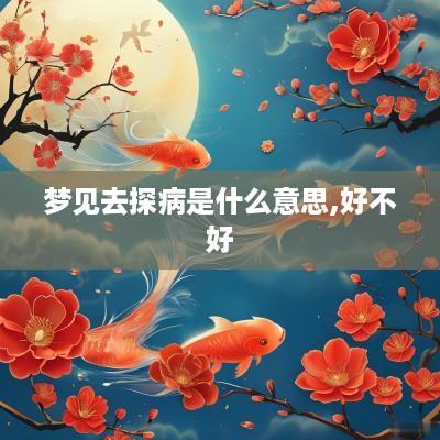 梦见去探病是什么意思,好不好