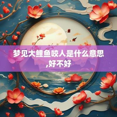 梦见大鲤鱼咬人是什么意思,好不好