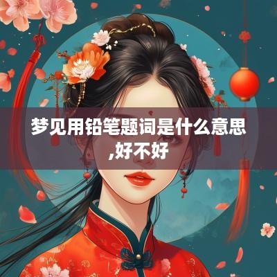梦见用铅笔题词是什么意思,好不好