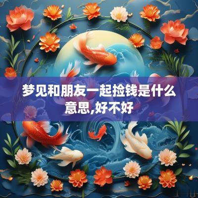 梦见和朋友一起捡钱是什么意思,好不好