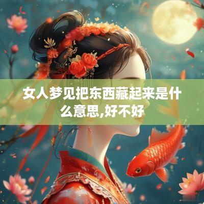 女人梦见把东西藏起来是什么意思,好不好