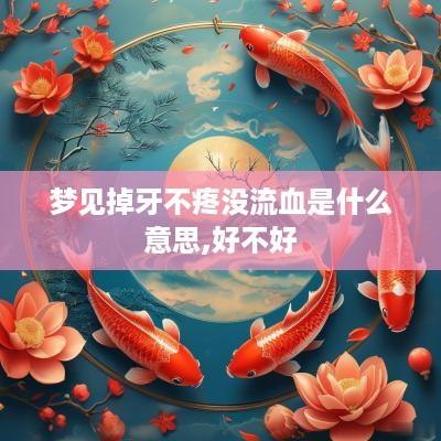 梦见掉牙不疼没流血是什么意思,好不好