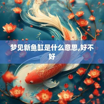 梦见新鱼缸是什么意思,好不好