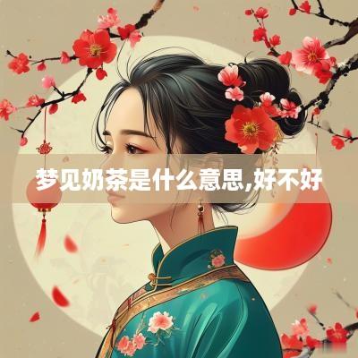 梦见奶茶是什么意思,好不好