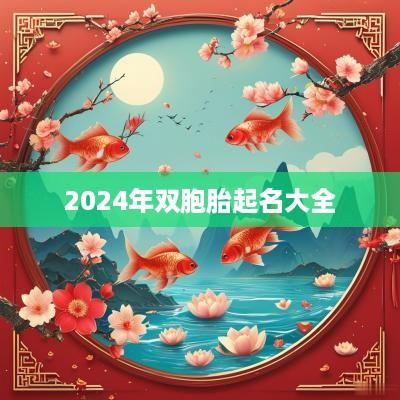 2025年双胞胎起名大全
