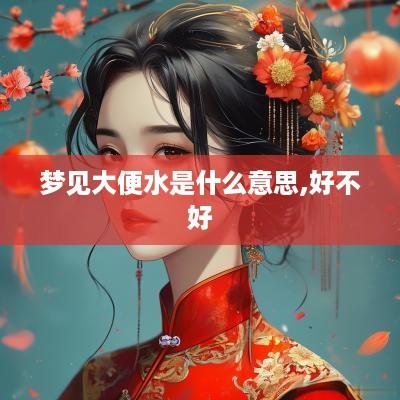 梦见大便水是什么意思,好不好