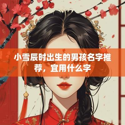 小雪辰时出生的男孩名字推荐，宜用什么字