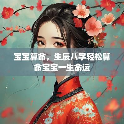 宝宝算命，生辰八字轻松算命宝宝一生命运