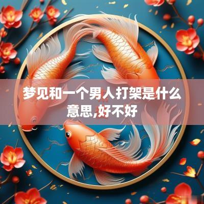 梦见和一个男人打架是什么意思,好不好