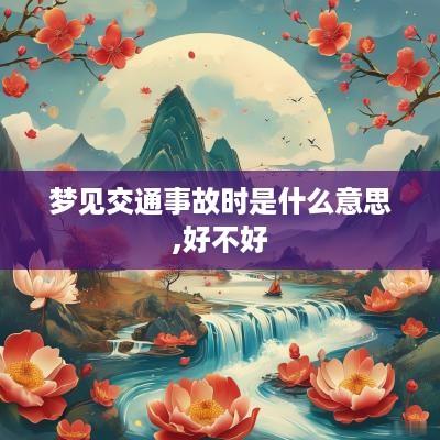 梦见交通事故时是什么意思,好不好