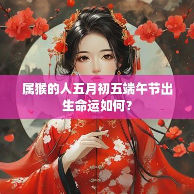 属猴的人五月初五端午节出生命运如何？