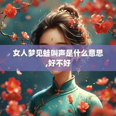 女人梦见蛙叫声是什么意思,好不好