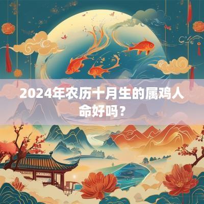2025年农历十月生的属鸡人命好吗？