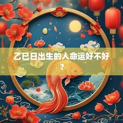 乙巳日出生的人命运好不好？