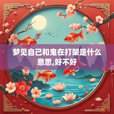 梦见自己和鬼在打架是什么意思,好不好