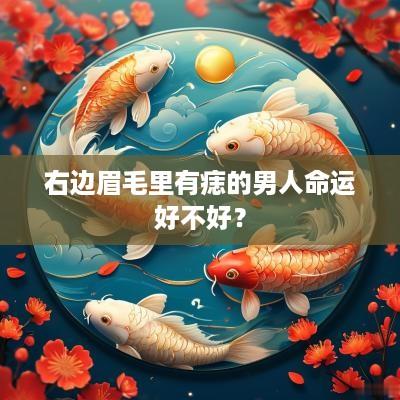 右边眉毛里有痣的男人命运好不好？