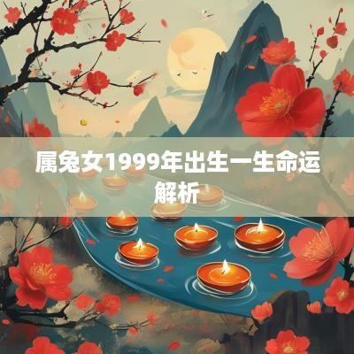 属兔女1999年出生一生命运解析