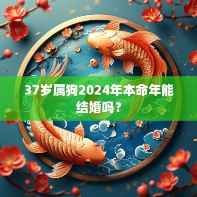 37岁属狗2025年本命年能结婚吗？
