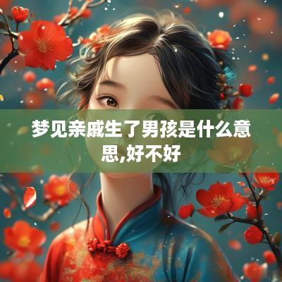 梦见亲戚生了男孩是什么意思,好不好
