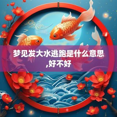 梦见发大水逃跑是什么意思,好不好